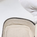 Salvatore Ferragamo Pouch PVC Silver Brown Auth 158994-19