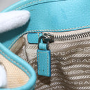 PRADA Tote Bag Canvas Beige Silver Auth 158995-19