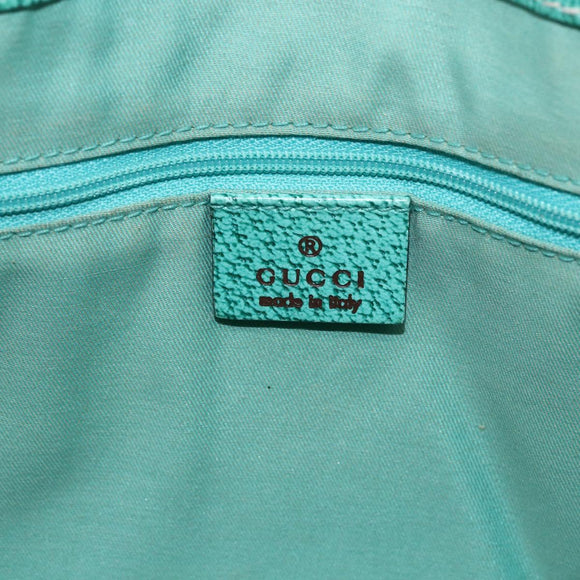 GUCCI GG Canvas Tote Bag Beige Silver 113019 Auth 158996