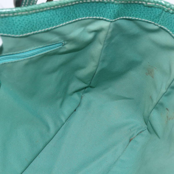 GUCCI GG Canvas Tote Bag Beige Silver 113019 Auth 158996