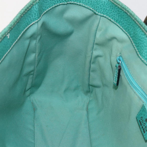 GUCCI GG Canvas Tote Bag Beige Silver 113019 Auth 158996