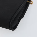 GUCCI Chain Shoulder Bag Nylon Black Gold Auth 158998-15