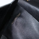 GUCCI Chain Shoulder Bag Nylon Black Gold Auth 158998-12
