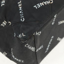 CHANEL Matelasse Chain Shoulder Bag Canvas Black Gold CC Auth 158999-11