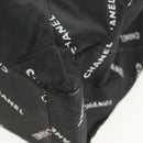 CHANEL Matelasse Chain Shoulder Bag Canvas Black Gold CC Auth 158999-12