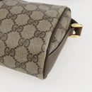 GUCCI GG Supreme Web Sherry Line Bag PVC Beige Gold 89 02 018 Auth 159003-14