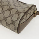 GUCCI GG Supreme Web Sherry Line Bag PVC Beige Gold 89 02 018 Auth 159003-16