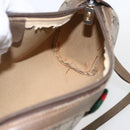 GUCCI GG Supreme Web Sherry Line Bag PVC Beige Gold 89 02 018 Auth 159003-21
