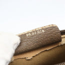 GUCCI GG Supreme Web Sherry Line Bag PVC Beige Gold 89 02 018 Auth 159003-12