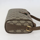 GUCCI GG Supreme Web Sherry Line Bag PVC Beige Gold 89 02 018 Auth 159003-4
