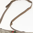 GUCCI GG Supreme Web Sherry Line Bag PVC Beige Gold 89 02 018 Auth 159003-9