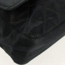 CHANEL Mini Matelasse 18 Chain Shoulder Bag Satin Black Gold CC Auth 159010V-15