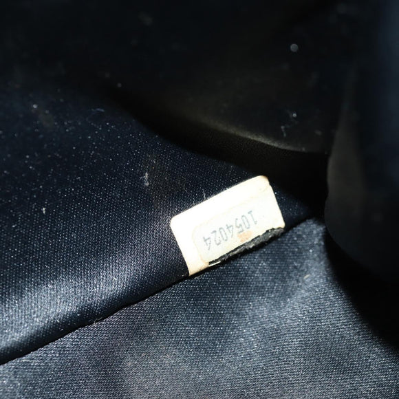 CHANEL Mini Matelasse 18 Chain Shoulder Bag Satin Black Gold CC Auth 159010V