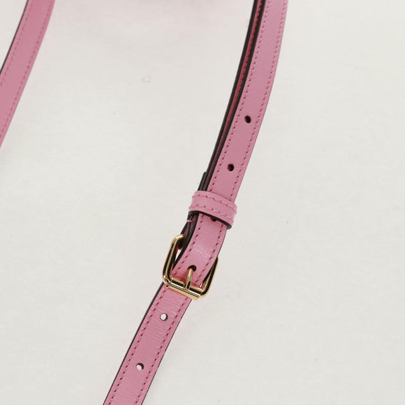 GUCCI Hand Bag Leather 2way Pink Gold 671623 Auth 159011M