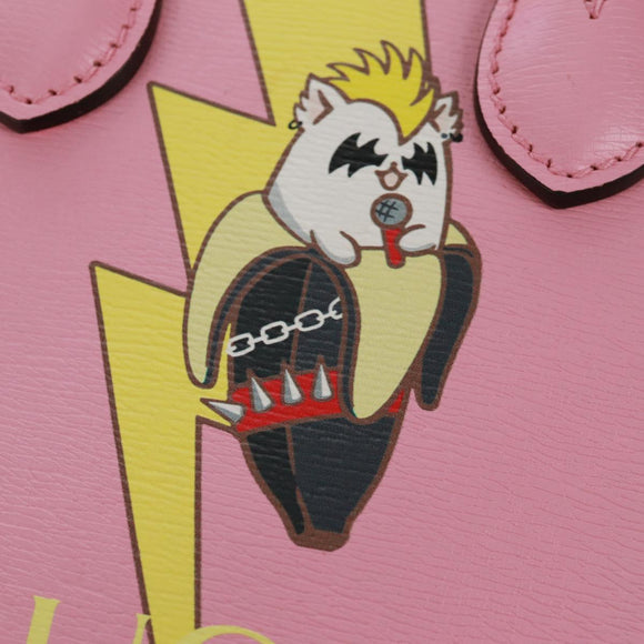 GUCCI Hand Bag Leather 2way Pink Gold 671623 Auth 159011M