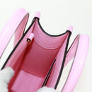 GUCCI Hand Bag Leather 2way Pink Gold 671623 Auth 159011M-25