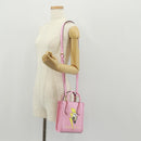GUCCI Hand Bag Leather 2way Pink Gold 671623 Auth 159011M-28