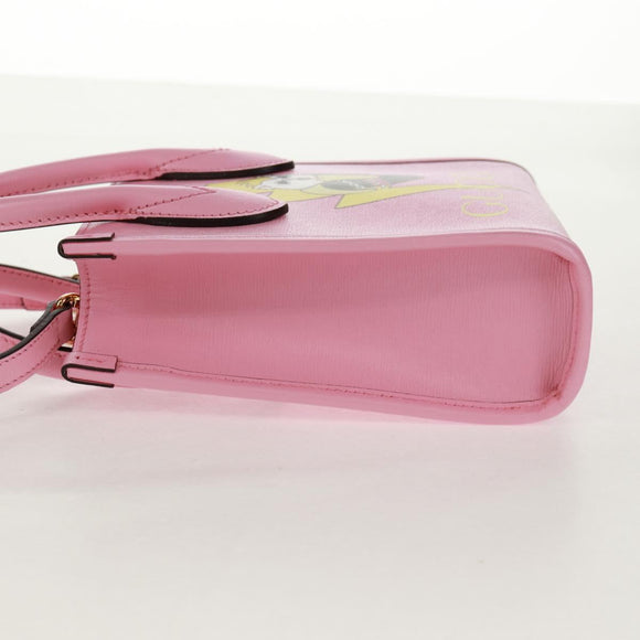 GUCCI Hand Bag Leather 2way Pink Gold 671623 Auth 159011M