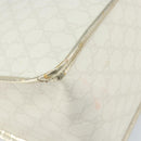 GUCCI GG Supreme Hand Bag PVC Leather White Gold 190259 Auth 159013-14