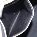 GUCCI GG Supreme Hand Bag PVC Leather White Gold 190259 Auth 159013-22