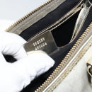 GUCCI GG Supreme Hand Bag PVC Leather White Gold 190259 Auth 159013-12