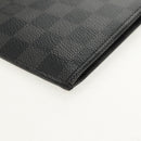 LOUIS VUITTON Damier Graphite Pochette Jules GM Clutch Bag M41501 Auth 159017V-16