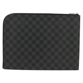 LOUIS VUITTON Damier Graphite Pochette Jules GM Clutch Bag M41501 Auth 159017V - 0