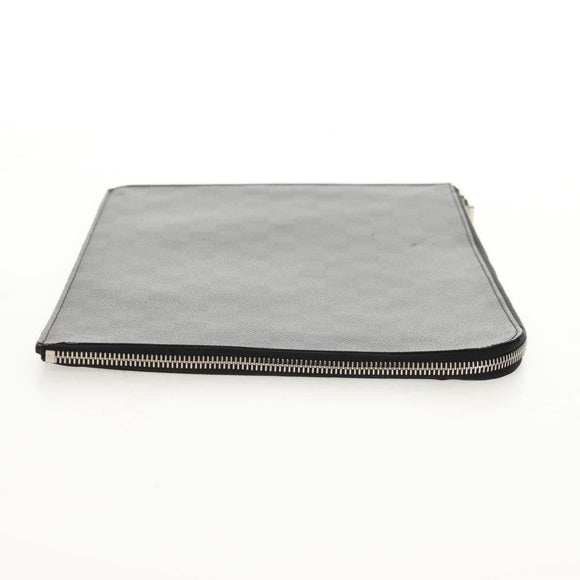 LOUIS VUITTON Damier Graphite Pochette Jules GM Clutch Bag M41501 Auth 159017V