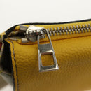 LOEWE Waist bag Leather Yellow Silver Auth 159022V-20