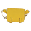LOEWE Waist bag Leather Yellow Silver Auth 159022V-13