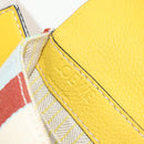 LOEWE Waist bag Leather Yellow Silver Auth 159022V-23