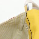 LOEWE Waist bag Leather Yellow Silver Auth 159022V-24