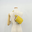 LOEWE Waist bag Leather Yellow Silver Auth 159022V-27