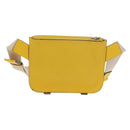 LOEWE Waist bag Leather Yellow Silver Auth 159022V-3