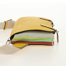 LOEWE Waist bag Leather Yellow Silver Auth 159022V-4