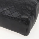 PRADA Chain Shoulder Bag Leather Black Gold Auth 159024-15