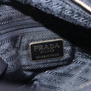 PRADA Chain Shoulder Bag Leather Black Gold Auth 159024-19