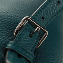 GUCCI Bamboo Backpack Leather Green Silver 370833 Auth 159026V-21