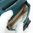 GUCCI Bamboo Backpack Leather Green Silver 370833 Auth 159026V-24