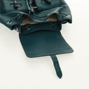 GUCCI Bamboo Backpack Leather Green Silver 370833 Auth 159026V-27