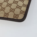 GUCCI GG Canvas Shoulder Bag Beige Silver 27639 Auth 159029-9