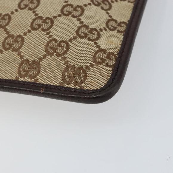 GUCCI GG Canvas Shoulder Bag Beige Silver 27639 Auth 159029