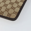 GUCCI GG Canvas Shoulder Bag Beige Silver 27639 Auth 159029-15