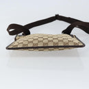 GUCCI GG Canvas Shoulder Bag Beige Silver 27639 Auth 159029-5