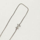 LOUIS VUITTON Twisted Flower Necklace metal Silver tone M00916 LV Auth 159032V-15