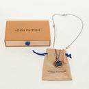 LOUIS VUITTON Twisted Flower Necklace metal Silver tone M00916 LV Auth 159032V-12