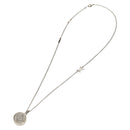 LOUIS VUITTON Twisted Flower Necklace metal Silver tone M00916 LV Auth 159032V-2