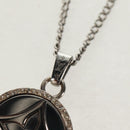 LOUIS VUITTON Twisted Flower Necklace metal Silver tone M00916 LV Auth 159032V-4