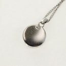 LOUIS VUITTON Twisted Flower Necklace metal Silver tone M00916 LV Auth 159032V-6