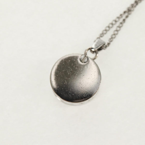 LOUIS VUITTON Twisted Flower Necklace metal Silver tone M00916 LV Auth 159032V